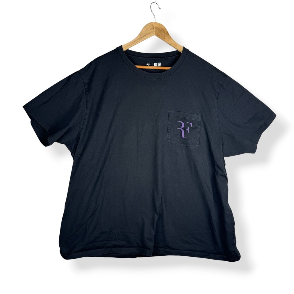 Roger Federer‎ Uniqlo Pocket T Shirt Mens Size 3XL Tennis Sporty Minimalist Top